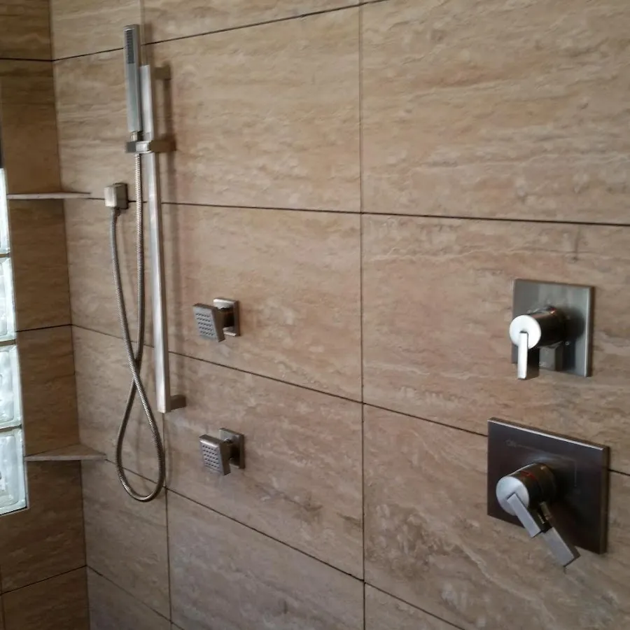 Shower fixture installation for Water Heater Replacement in Lexington